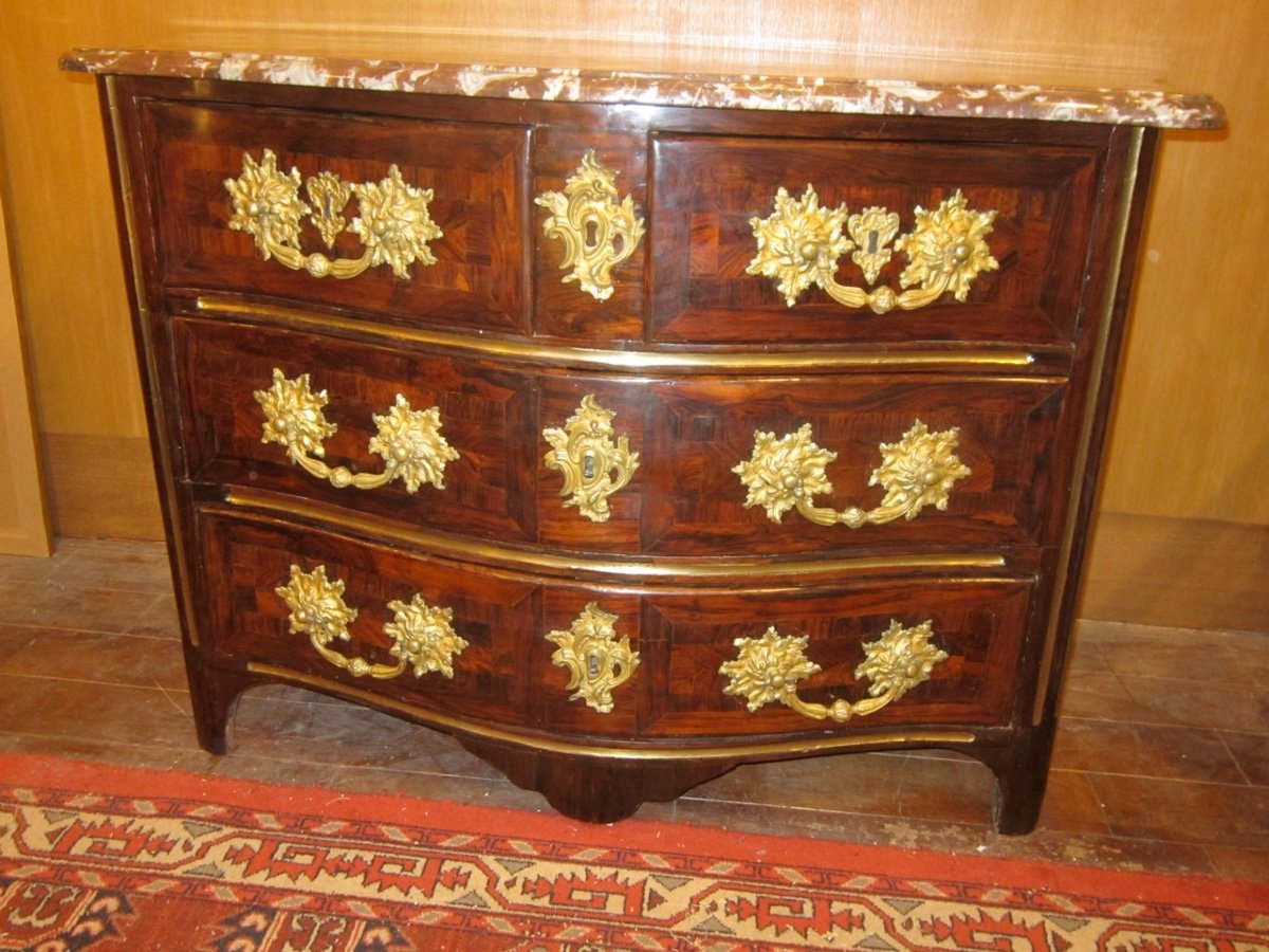 Commode d'époque Louis XV Au C Couronné-photo-4