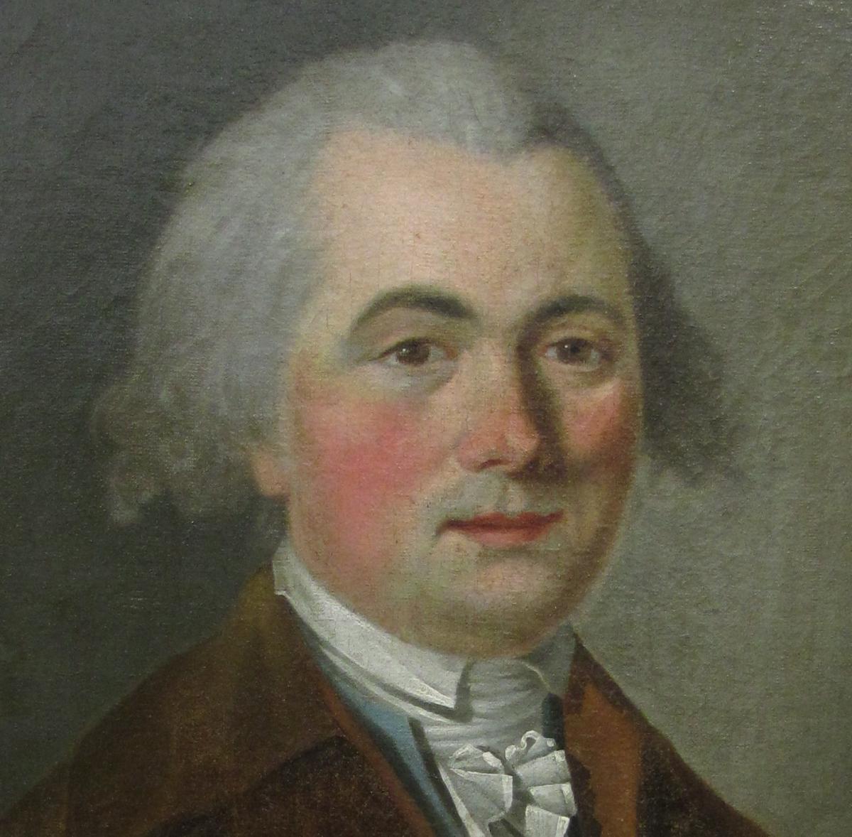 Portrait De Gentilhomme, Ecole Française Fin XVIIIe-photo-2