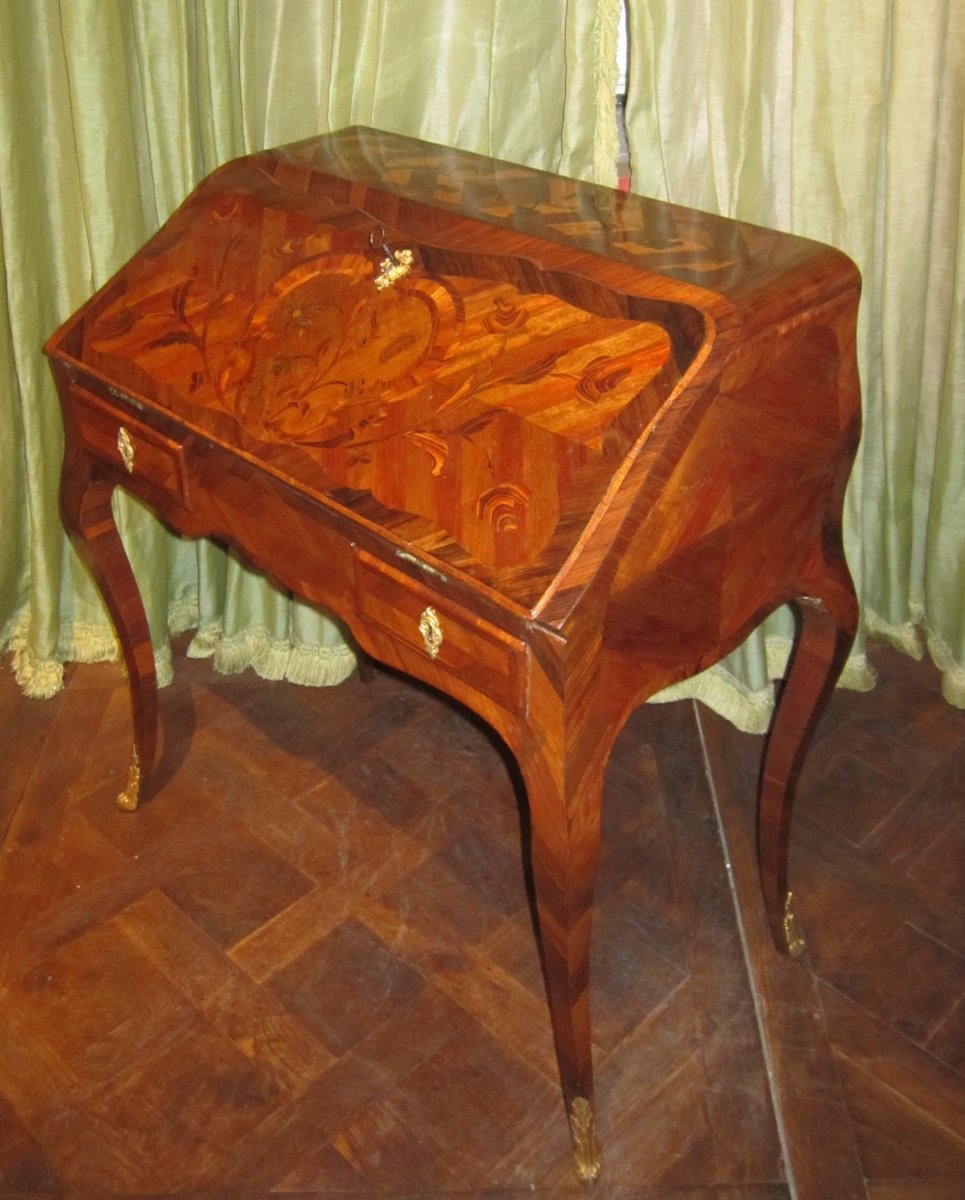 Louis XV Slope Desk Stamped Am Criard-photo-4