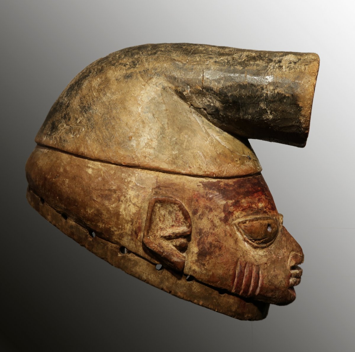 Yorouba "gelede" Helmet Mask. Nigeria-photo-4