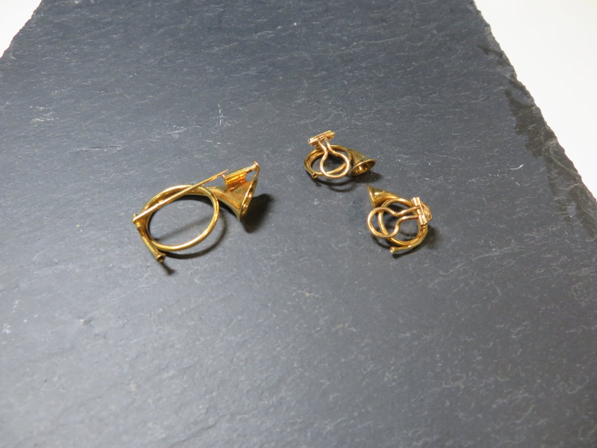 Lot de 4 magnifiques broches florales vintage - Montres & Bijoux