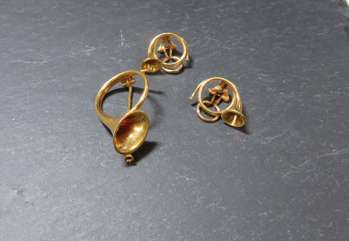 Brooch And Ear Clips
