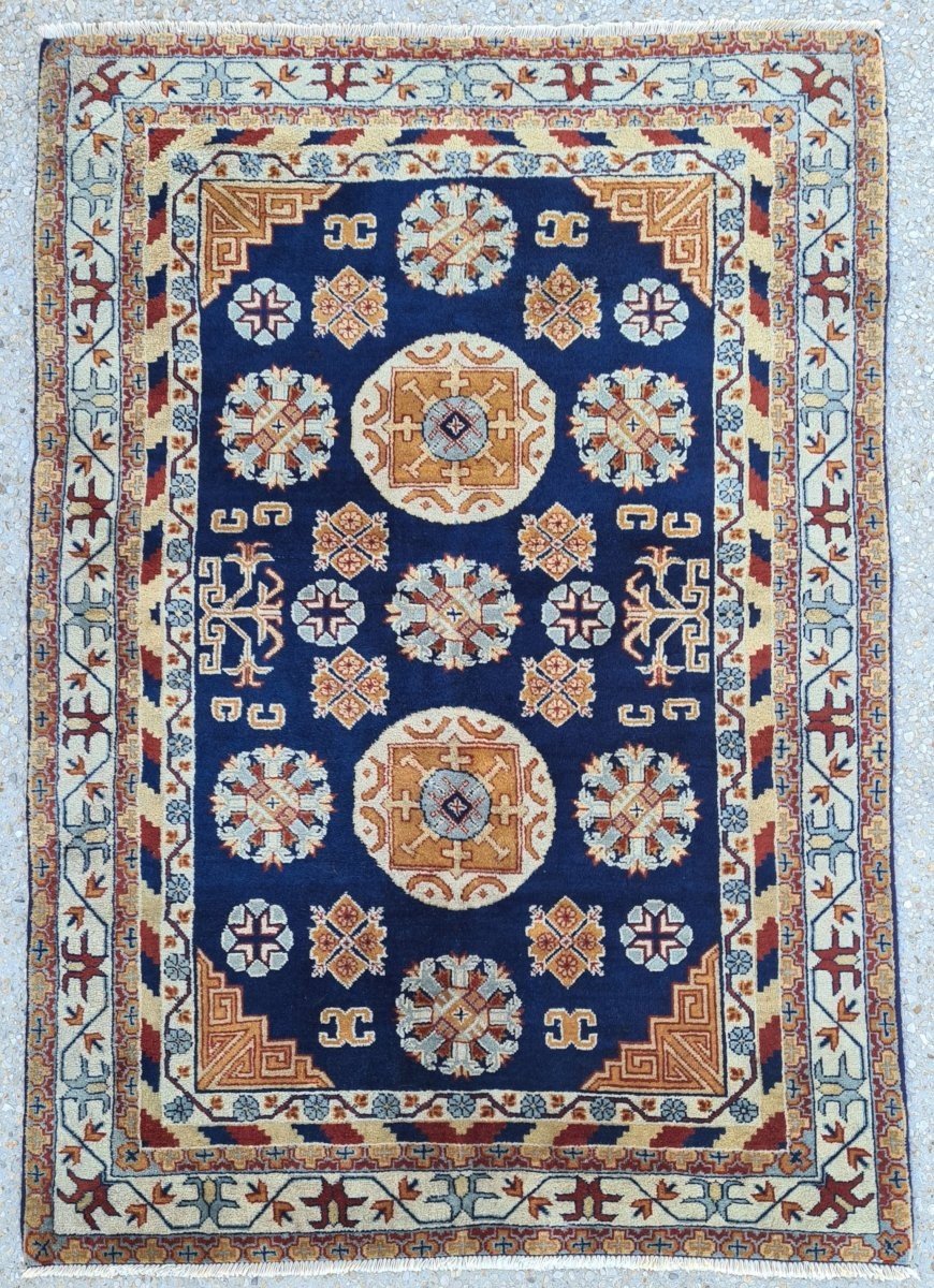 Samarcande Carpet Made In Wool, Russia, Year 1970.