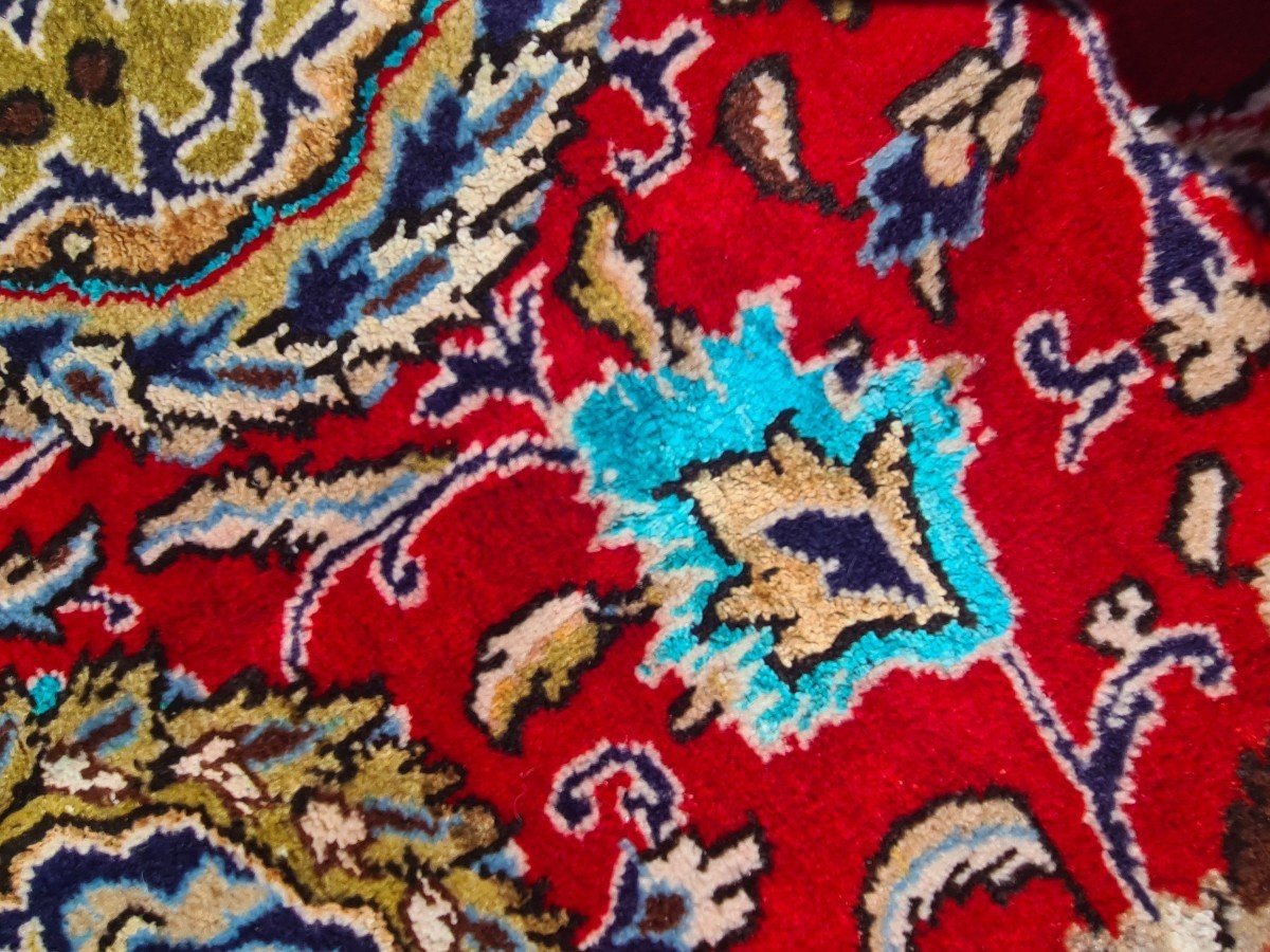 Ghoum Carpet Made In Wool, Iran, Circa 1950.-photo-6