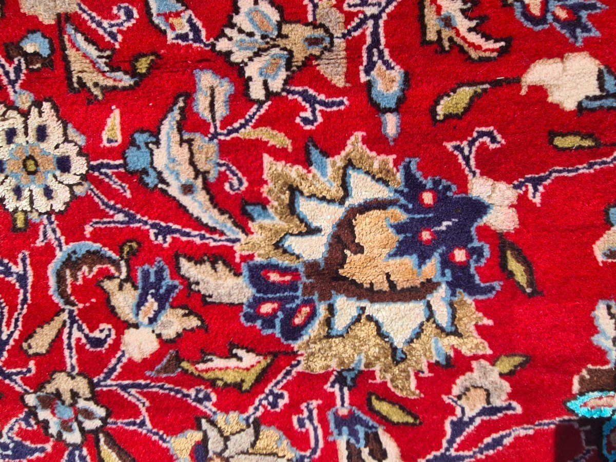 Ghoum Carpet Made In Wool, Iran, Circa 1950.-photo-7