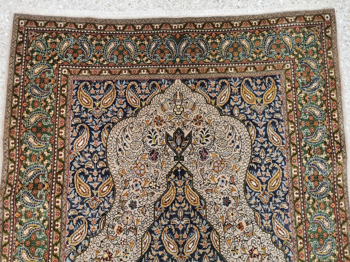 Tapis Kashan Dabir, Epoque Dynastie Pahlavi, Année 1920.-photo-8