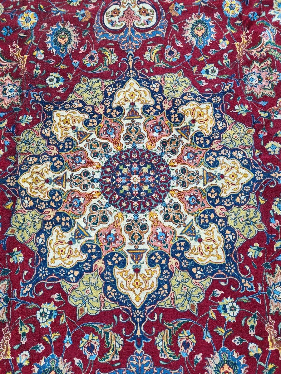 Tapis Tabriz  En Laine, Iran, Vers 1930.-photo-1