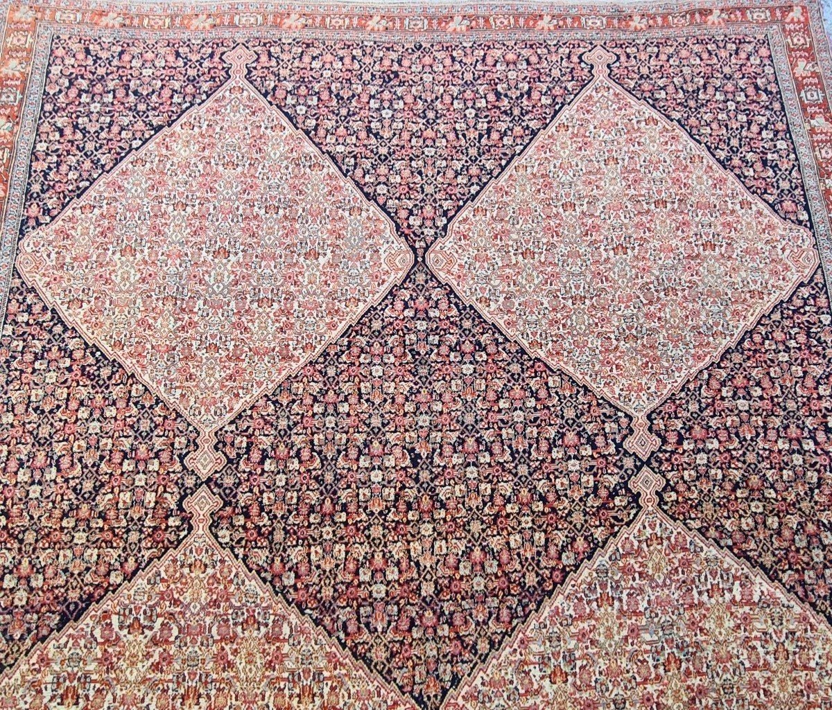 Tapis  Senneh  En Laine, Iran, Vers 1860.-photo-2