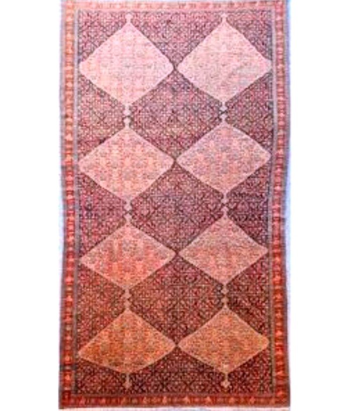 Tapis  Senneh  En Laine, Iran, Vers 1860.