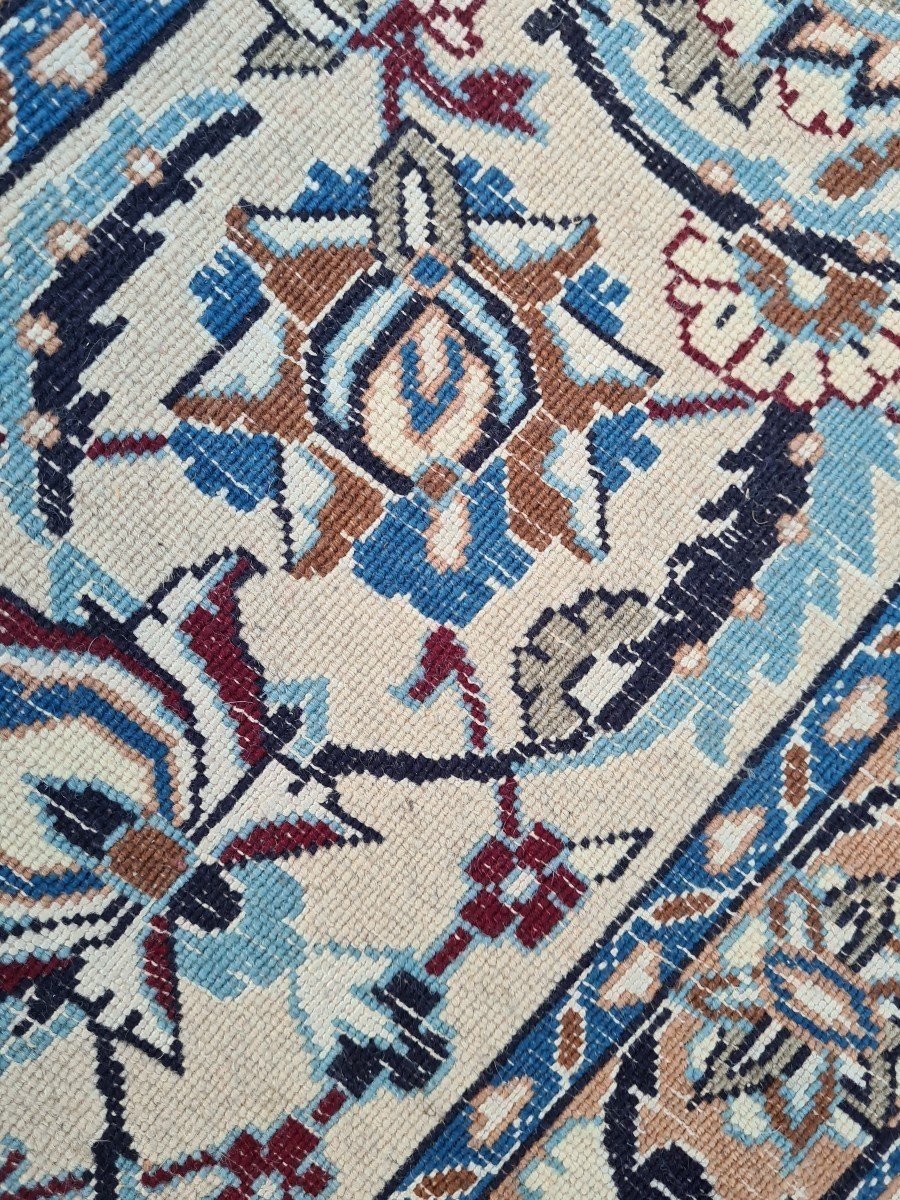 Dwarf Carpet In Wool And Silk, Iran, Year 1960.-photo-6