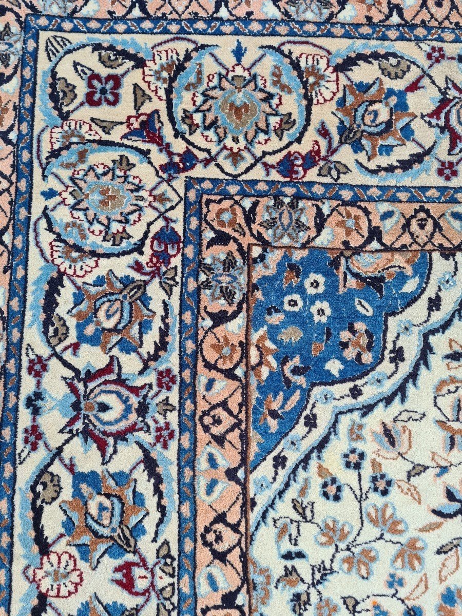 Dwarf Carpet In Wool And Silk, Iran, Year 1960.-photo-7
