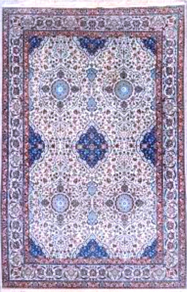 Dwarf Carpet In Wool And Silk, Iran, Year 1960.