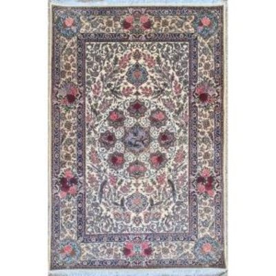 Extremely Rare Isfahan Carpet, Iran, Shah Period Around 1965.