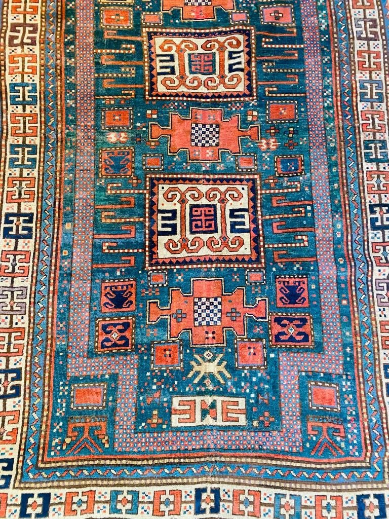 Extremely Rare Karatchoff Carpet In Wool, From The 19th Century-photo-1
