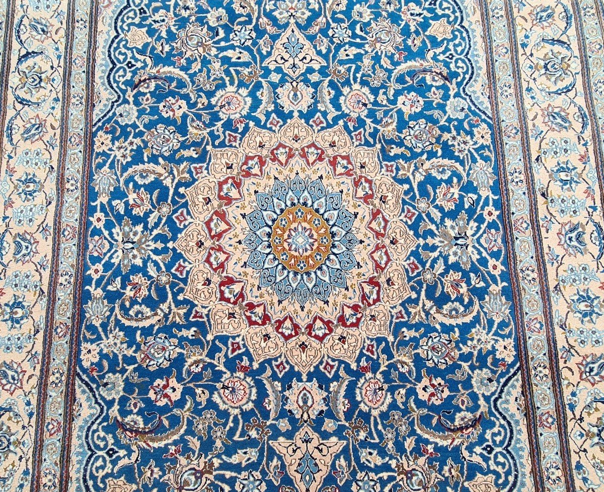 Naïn Carpet In Wool, From The Shah Period, Iran Around 1970.-photo-7