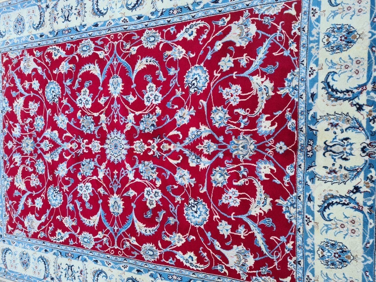 Naïn Shisla Carpet, Iranian Origin, Antique Late 20th Century-photo-3