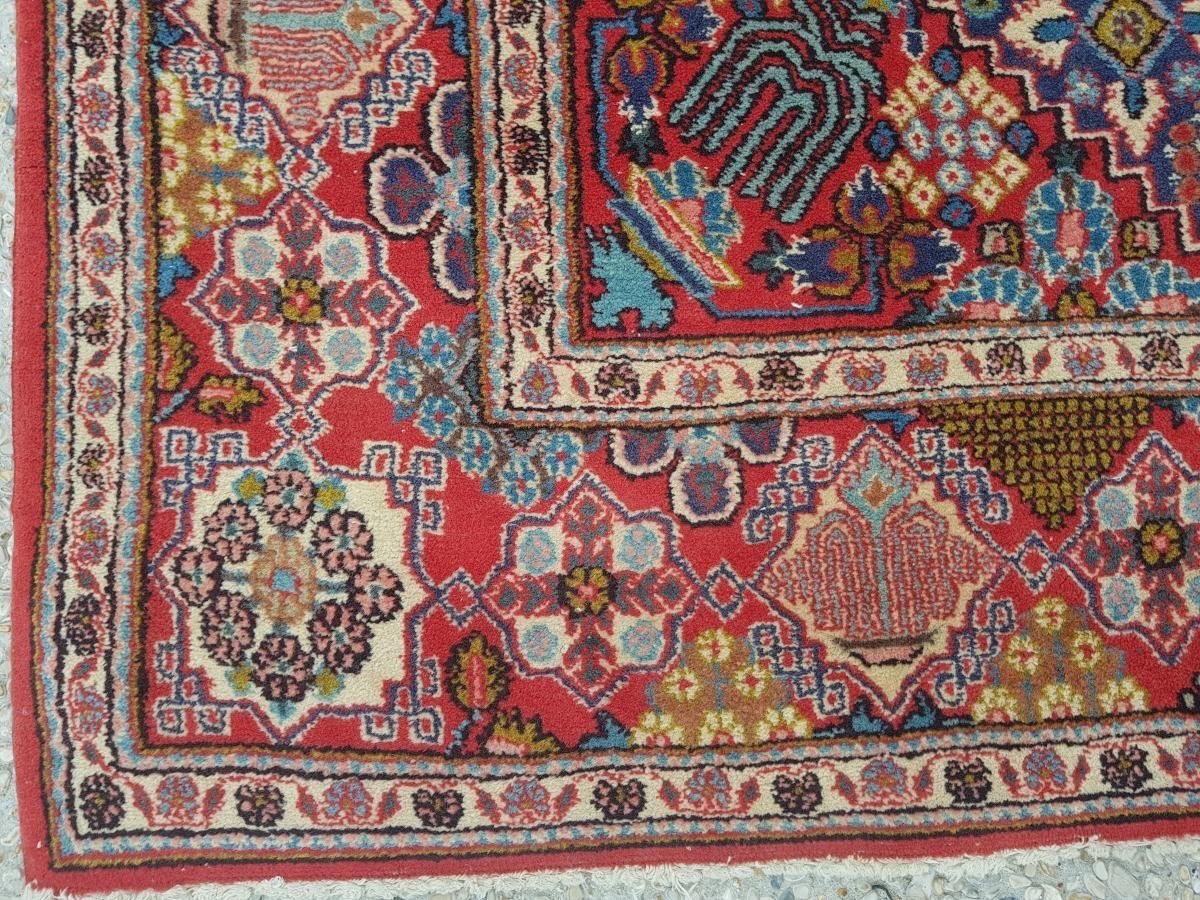 Tapis Kashan Fait En Laine,  Iran, Début 20eme Siècle. -photo-3