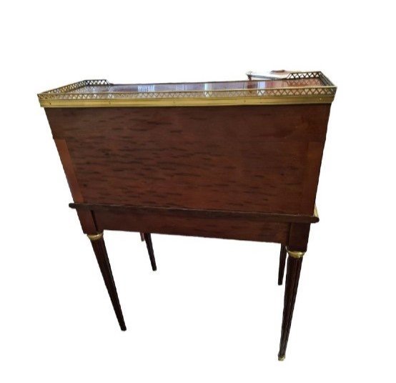 Sormani Cylinder Desk, Mahogany, France, 19th Century Antique.-photo-6