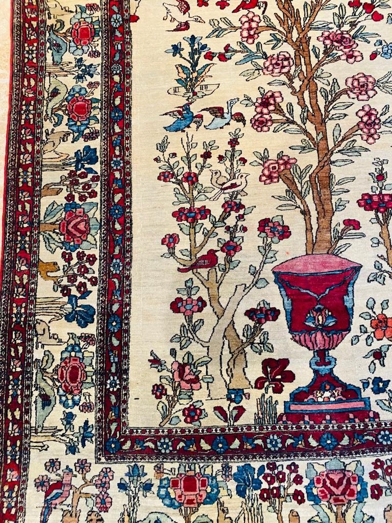 Teheran Wool Carpet, Persia, Late 19th Century-photo-2