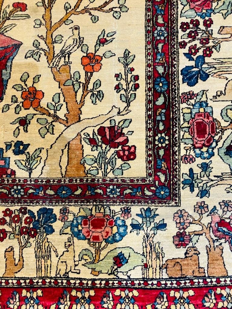 Teheran Wool Carpet, Persia, Late 19th Century-photo-4