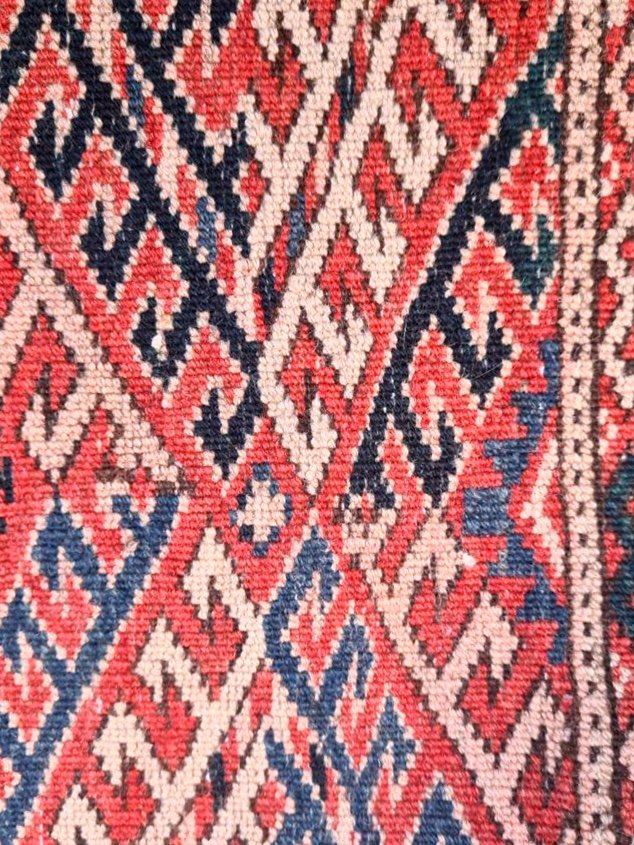 Ancien Tapis Tekke Boukhara Turkmen, 19éme Siècle -photo-3
