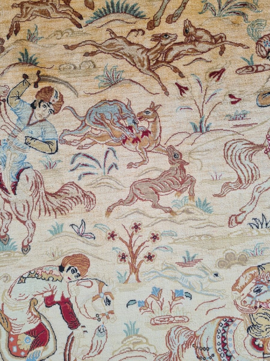 Silk Carpet, Signed Ghoum, Atelier Impérial-photo-4