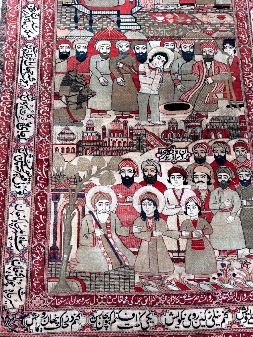 Kachan Mortachem In Wool – Persia, Late 19th Century-photo-1