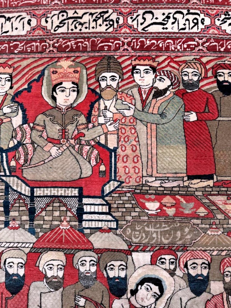 Kachan Mortachem In Wool – Persia, Late 19th Century-photo-2