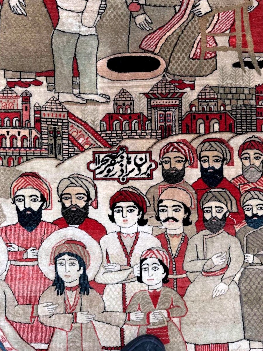 Kachan Mortachem In Wool – Persia, Late 19th Century-photo-6