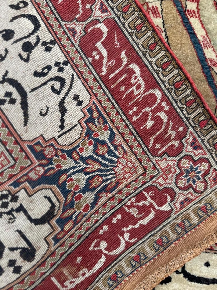 Kachan Mortachem In Wool – Persia, Late 19th Century-photo-7