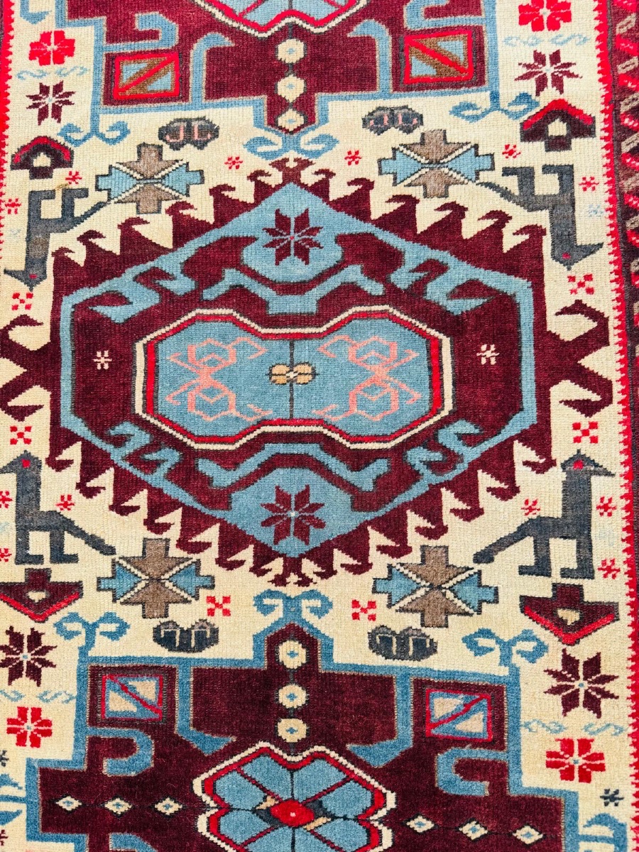 Caucasian Kazak Rug – Circa 1900, Hand-knotted-photo-3