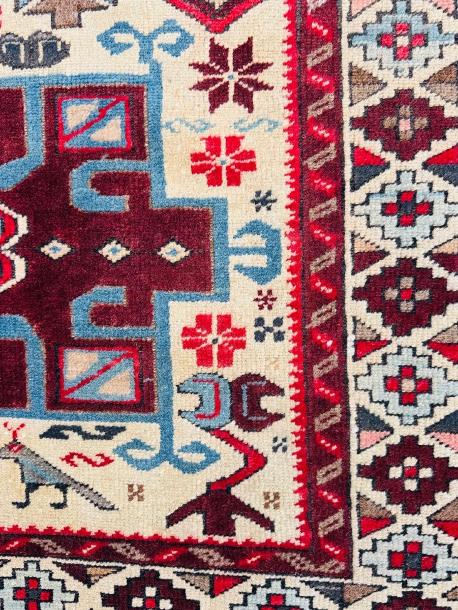 Caucasian Kazak Rug – Circa 1900, Hand-knotted-photo-2