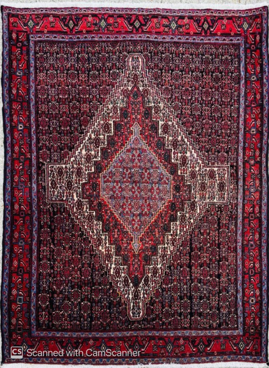 Persian Senneh Rug In Kurk Wool – Circa 1950, Hand-knotted-photo-1