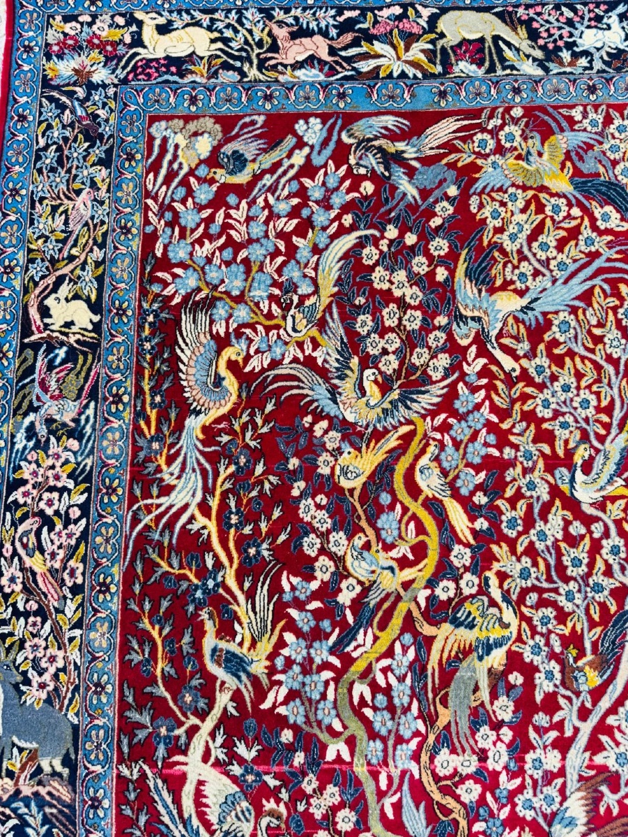Isfahan Rug “esfahan Akbar” In Kork Wool & Silk -photo-1