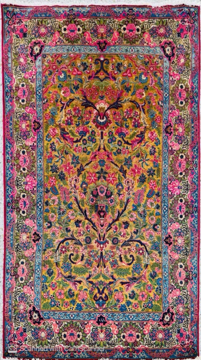 Fine Kachan Dabir Silk And Wool Carpet, Signed "commande Bannayan" – Royal Workshop