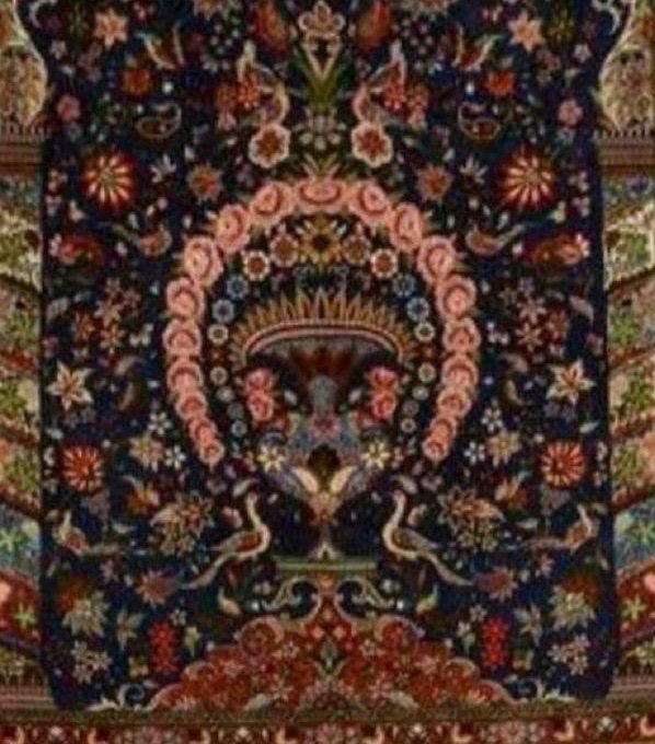 Kashan Wool Kork Carpet, Iran, Shah Period-photo-2