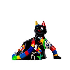 Vase Sculpture Represented As A Cat By Niki De Saint-phalle, Year 1986.