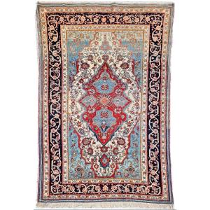 Royal Kachan Mortachem Carpet Made In Wool, Iran, 19th Century.