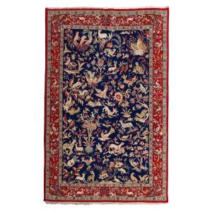 Large Ghoum Carpet Made In Wool, Persia, Circa 1950.