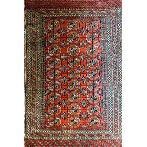 Tekke Bukhara Carpet, Turkmen, Late 19th Century