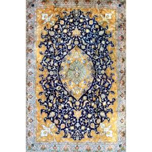 Ghoum Silk Carpet, Iran, Shah Period Circa 1960