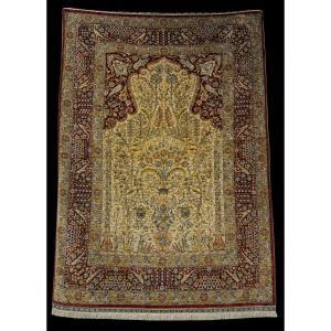 Important Hereke Silk Carpet - Turkey, Circa 1960