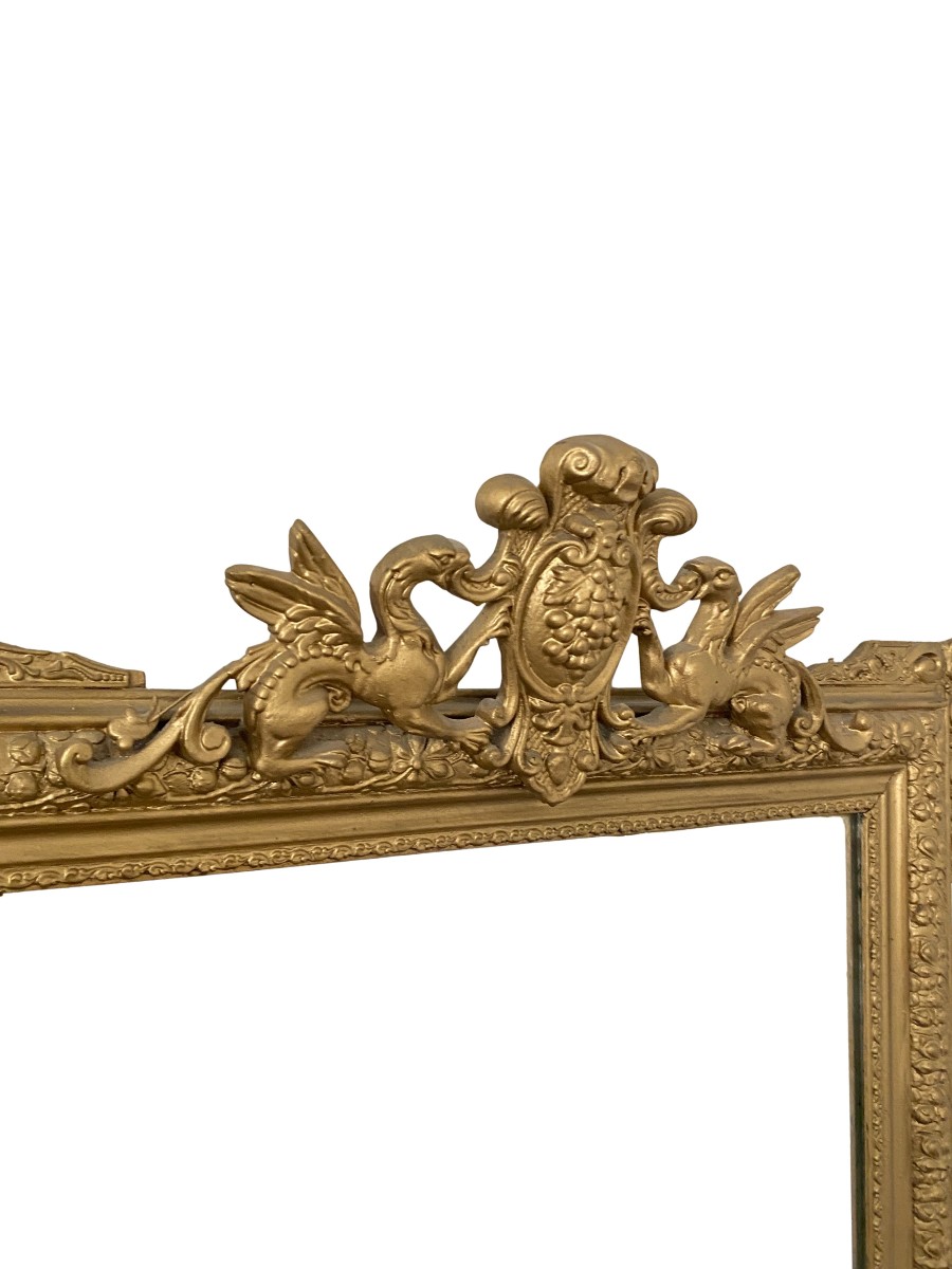 Grand Miroir Doré D’époque XIXᵉ  – 86 cm X 140cm-photo-2