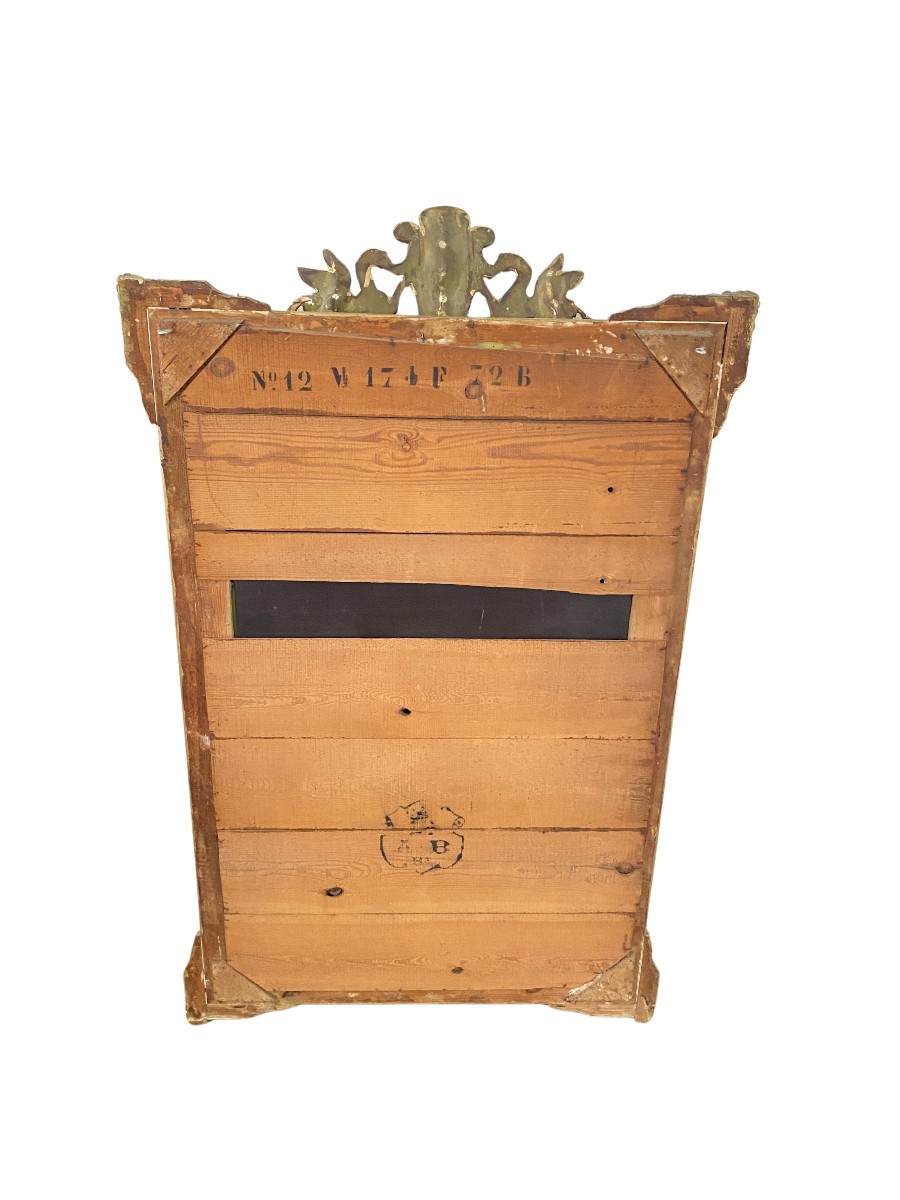 Grand Miroir Doré D’époque XIXᵉ  – 86 cm X 140cm-photo-4