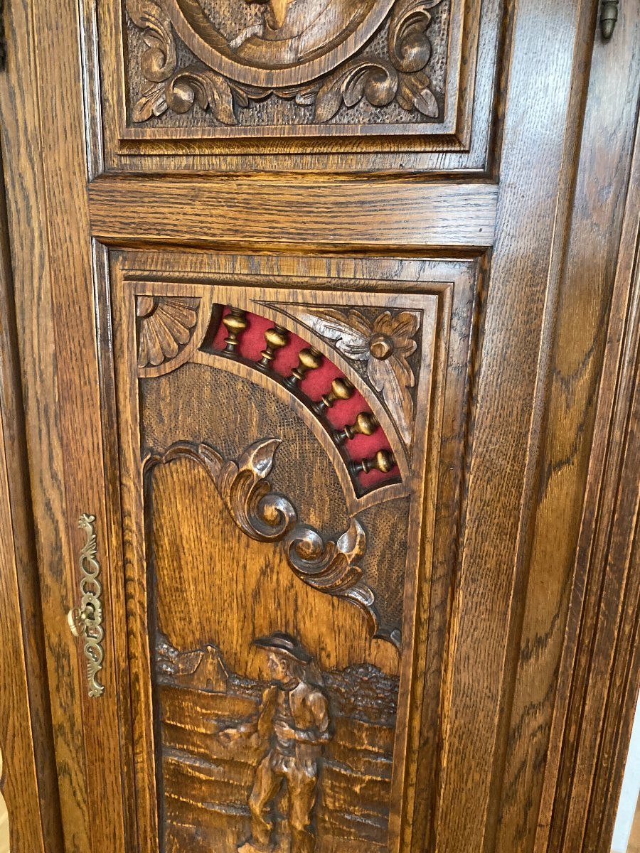 Armoire Bretonne En Chêne Massif - Fin XIXème-photo-2