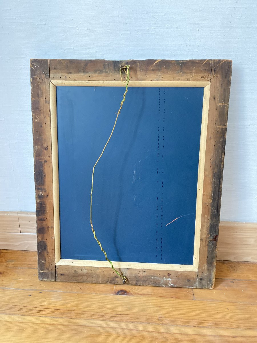 Miroir Napoléon III en Bois Stuqué et Doré - Fin XIXème-photo-3