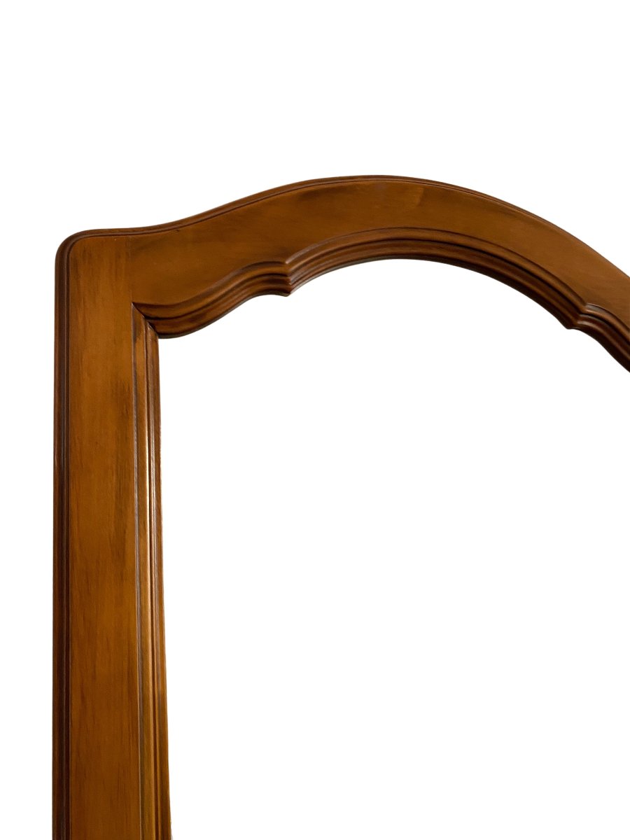 Miroir Mural en Bois Beige, Début XXème, 60x92cm-photo-2