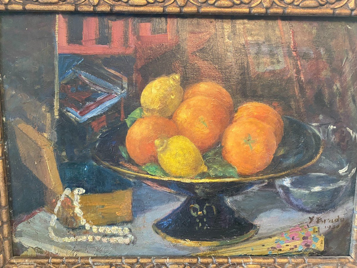 Still Life Signed Brudo From 1930-photo-3