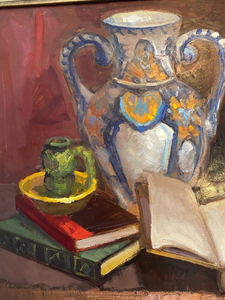 Nature Morte Signée A. Grandaty (1919)-photo-4