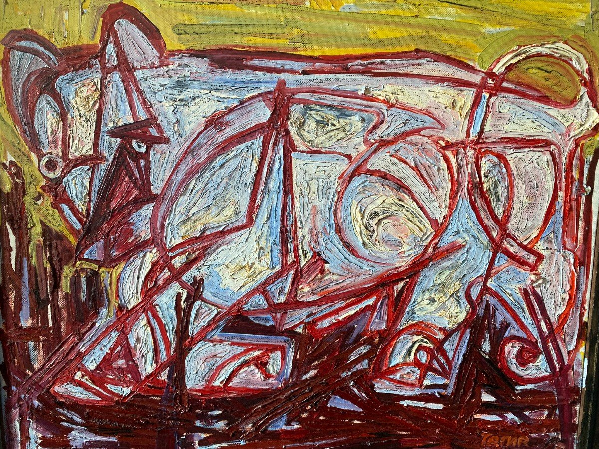 Russian Abstract Painting From 1990-photo-2